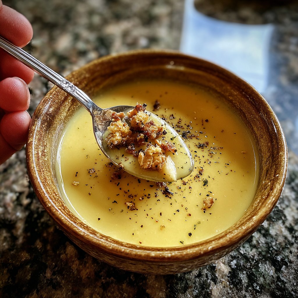 Blumenkohlsuppe mit Muskat und Pfeffer