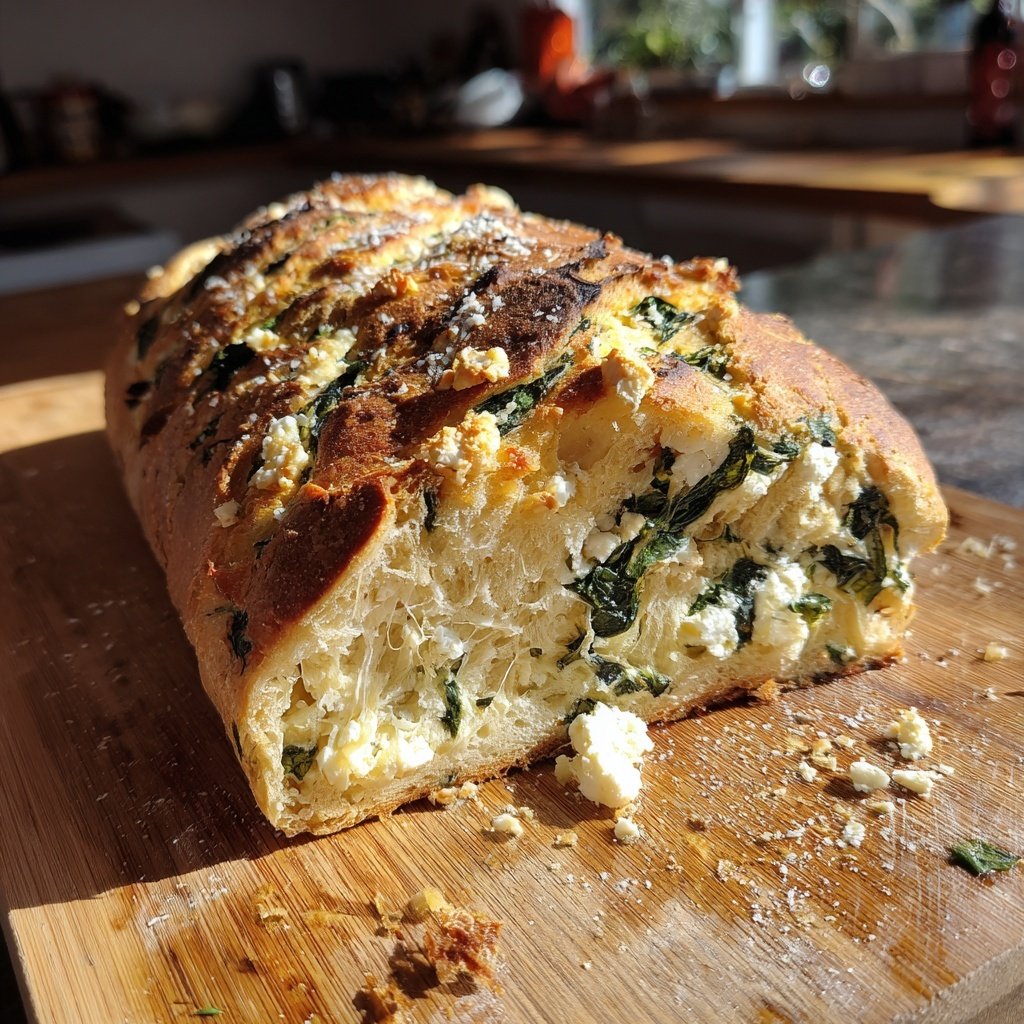 Zupfbrot Mit Spinat Und Feta
