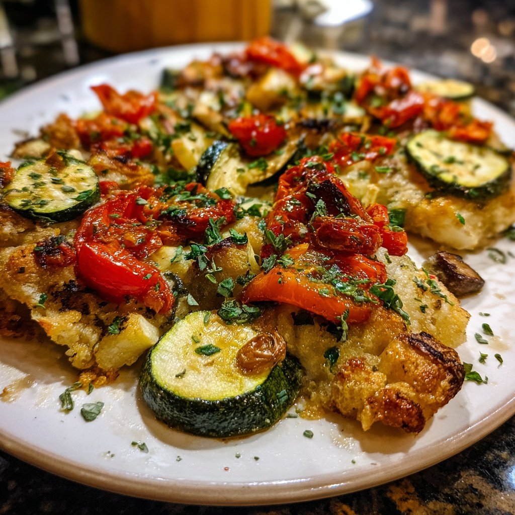 Ofengemüse mit Kräutern zum Abendessen