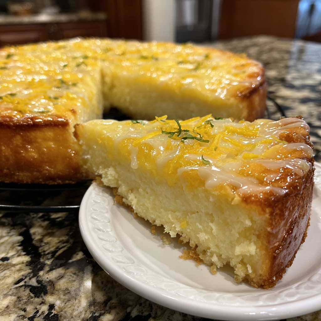 Klassischer Käsekuchen mit Zitronennote