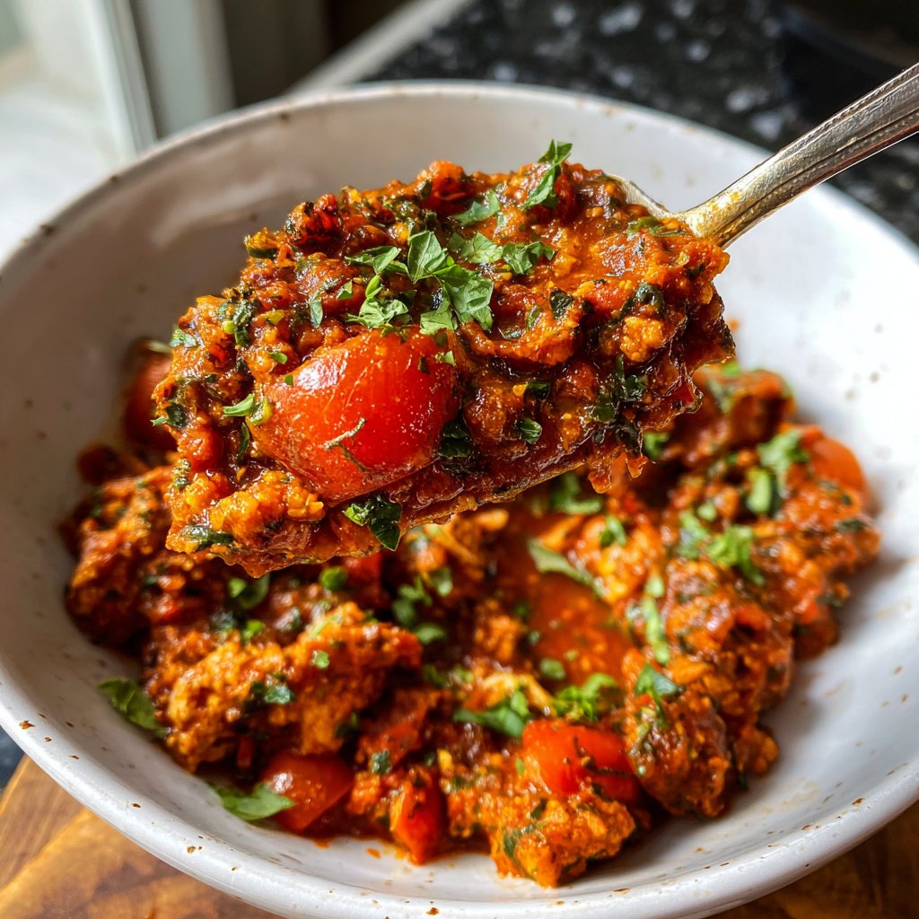 Chili sin Carne mit Tomaten