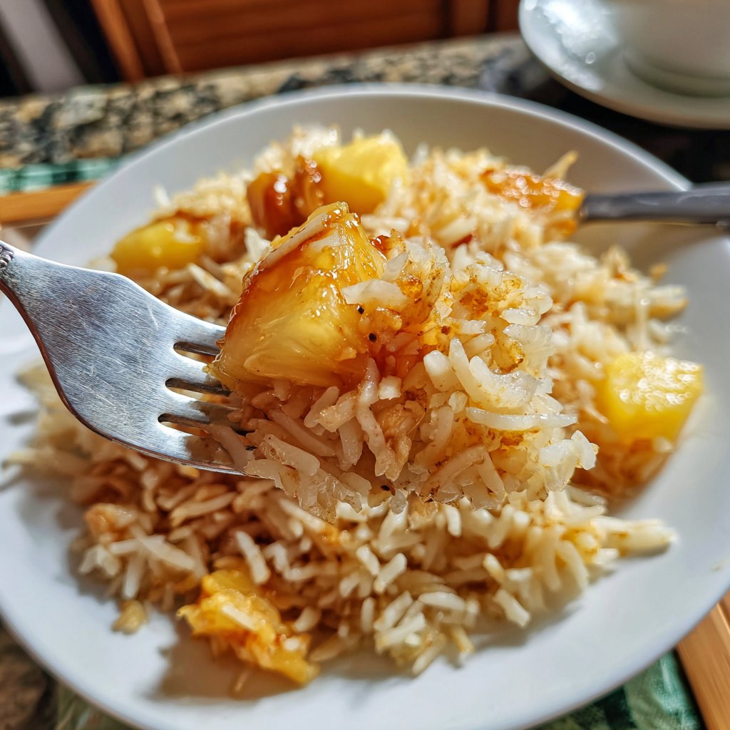 Gebratener Reis mit Ananas