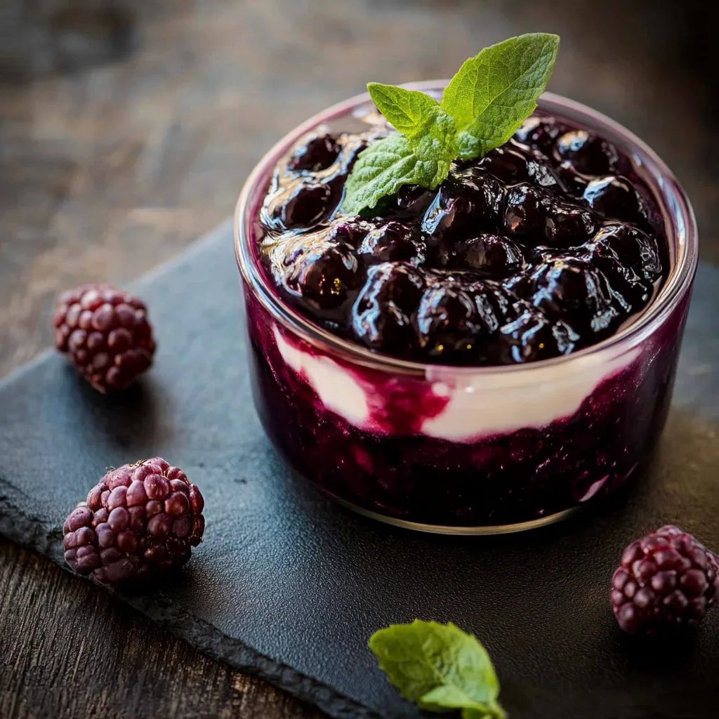 Heidelbeer Topfencreme