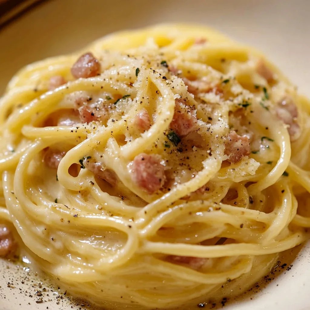 Spaghetti Carbonara Italienischer Art