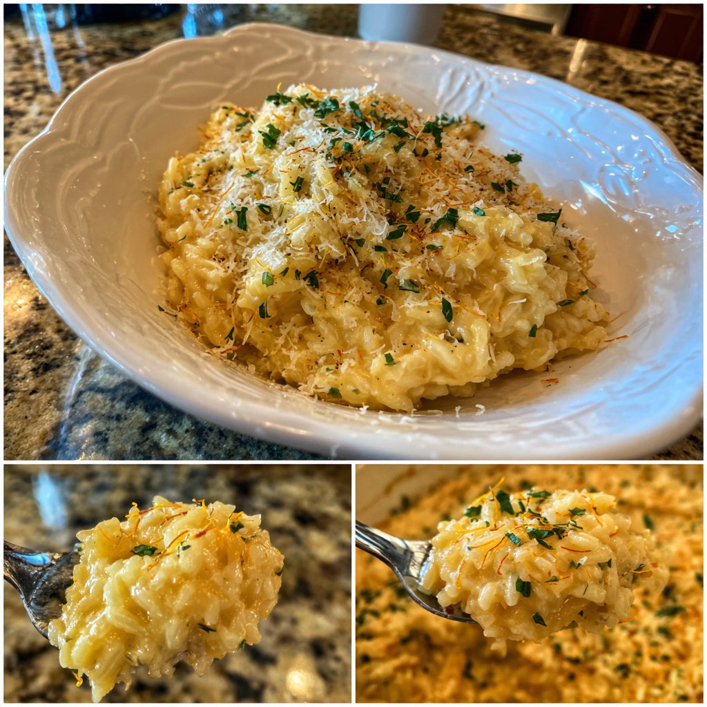 Safranrisotto für ein besonderes Dinner