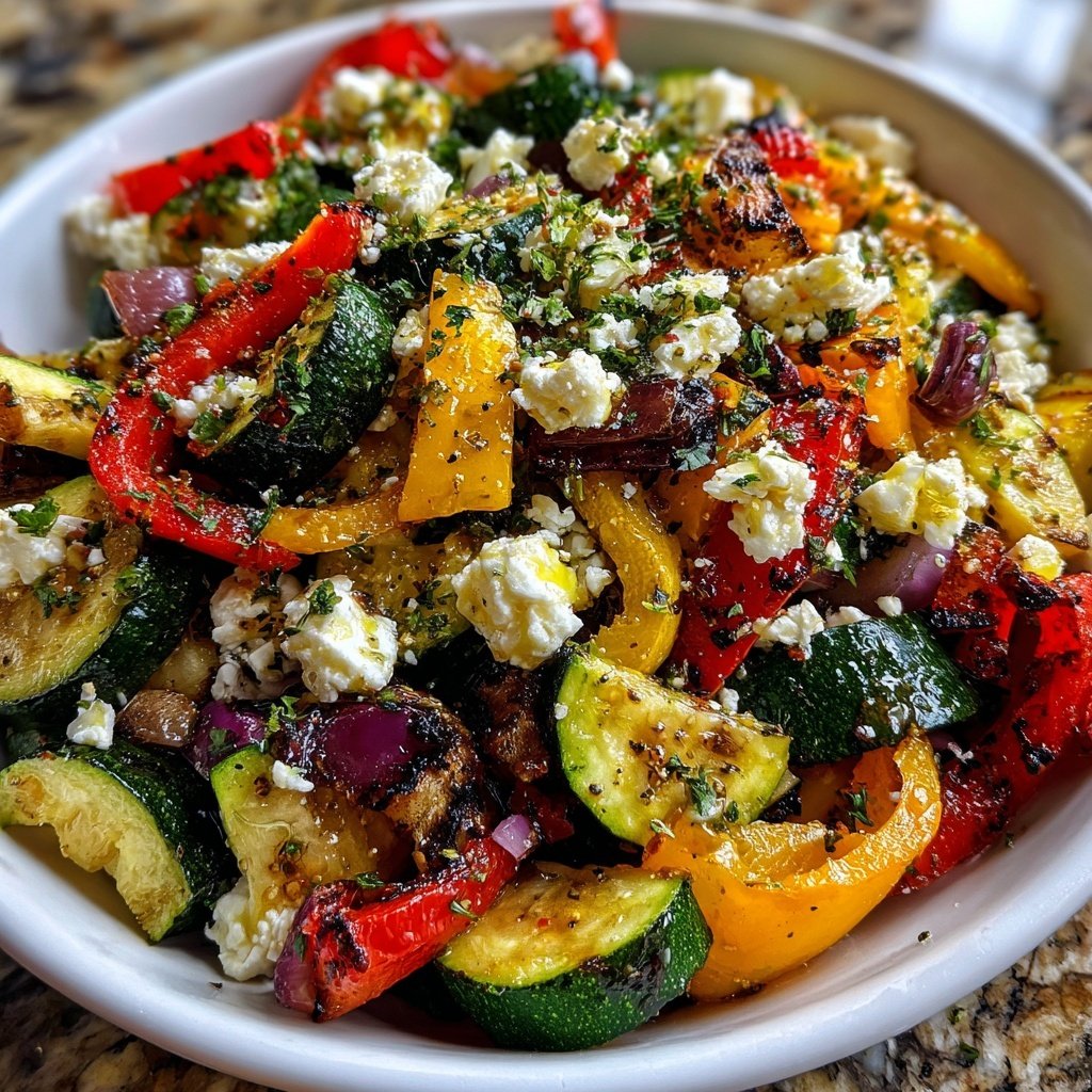 Gesund & Leicht Mediterrane Gemüsepfanne mit Feta