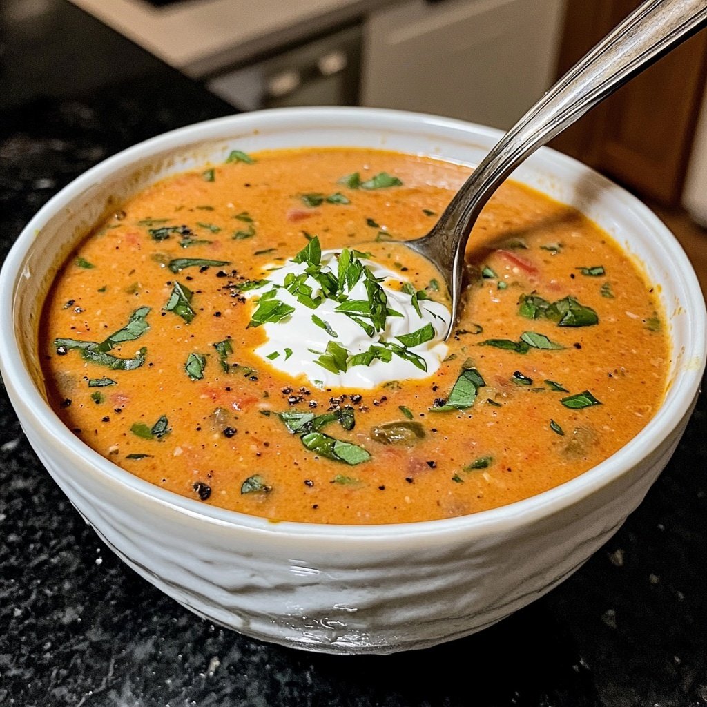 Tomatensuppe mit Sahne