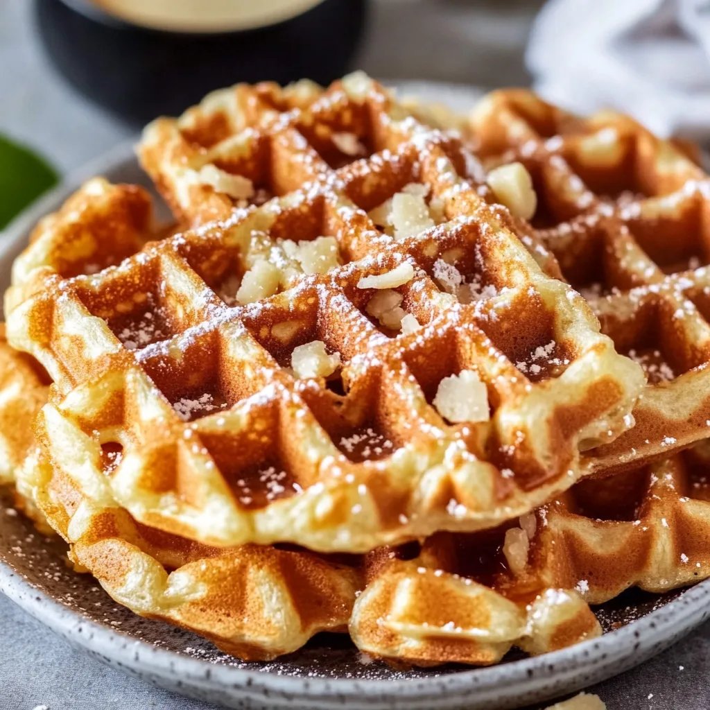 Belgische Waffeln mit Hagelzucker