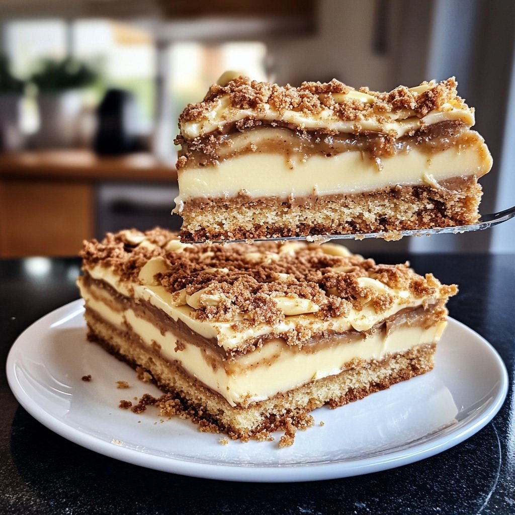 Weiße-Schoko-Marzipan-Schnitten mit Mürbeteig-Boden (Kaffee und Cupcakes)