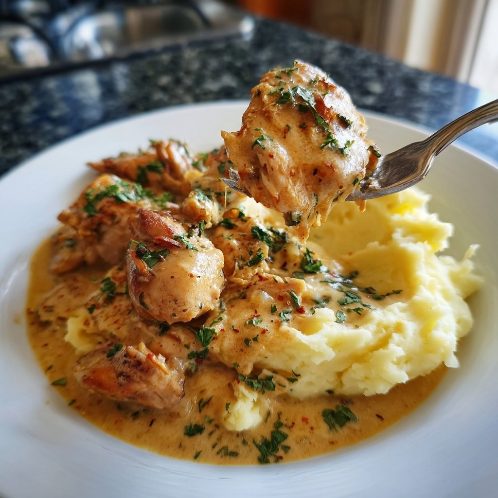 Hausmannskost Cremiges Hähnchen mit Kartoffelpüree