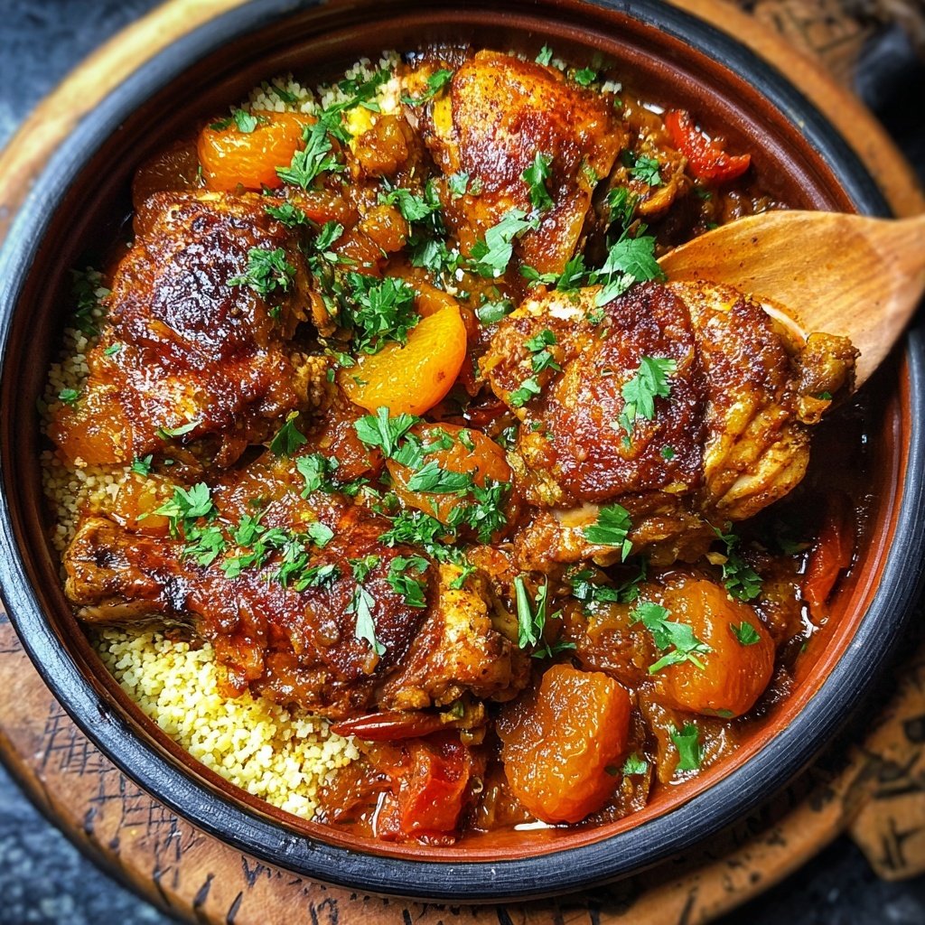 Internationale Küche Marokkanisches Hähnchen-Tagine