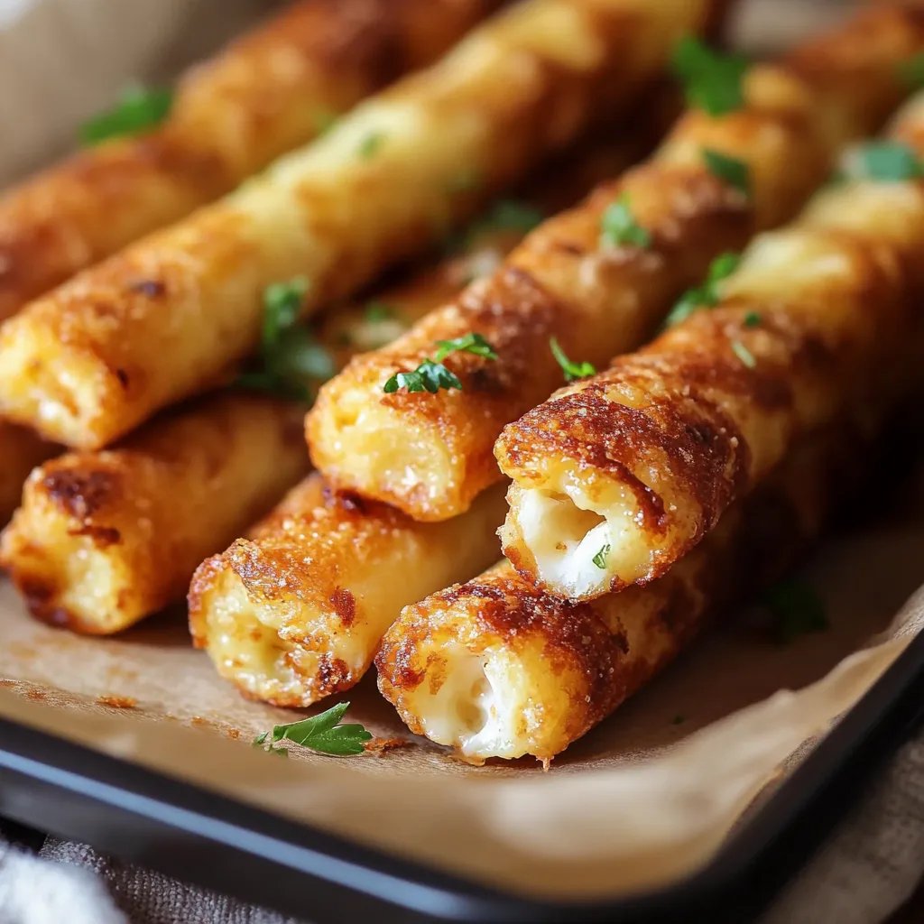 Kartoffel-Käse-Sticks mit Joghurt-Dip