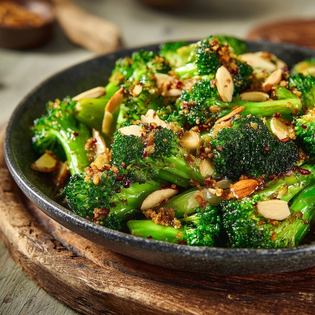 Brokkoli Mandel Pfanne