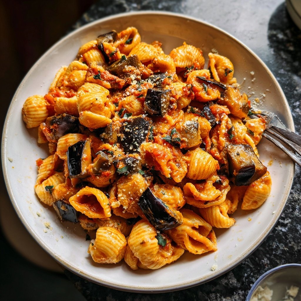 Internationale Küche Italienische Pasta alla Norma