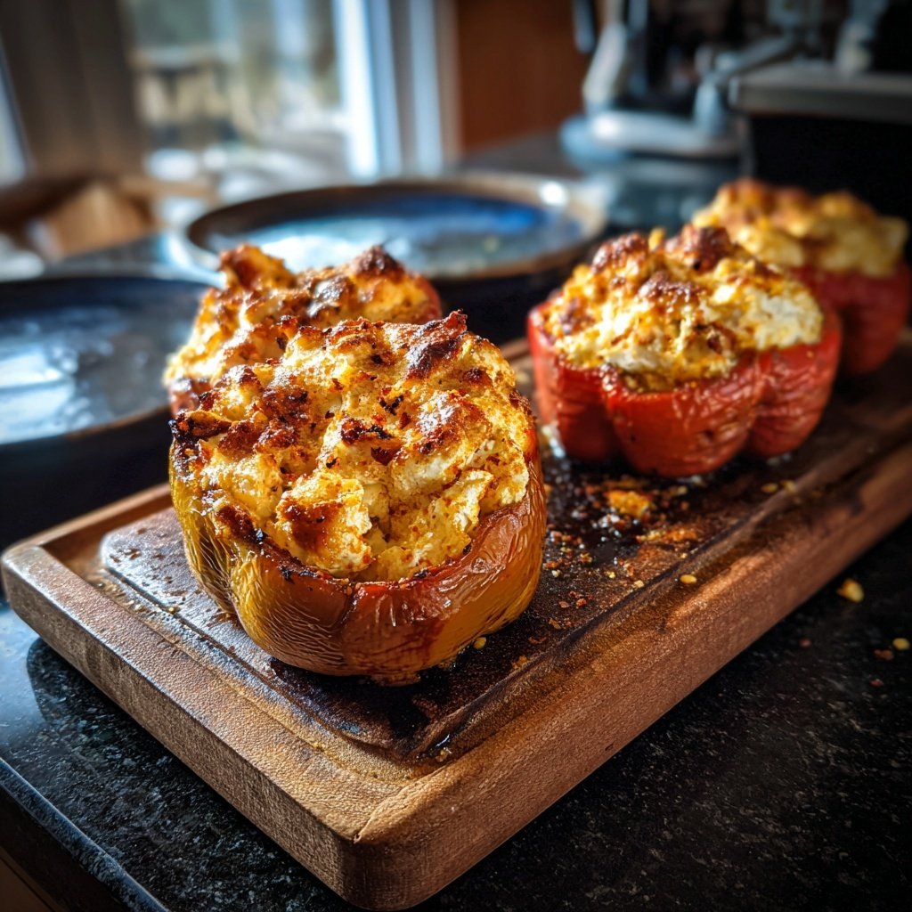 Ofen Paprika Mit Feta
