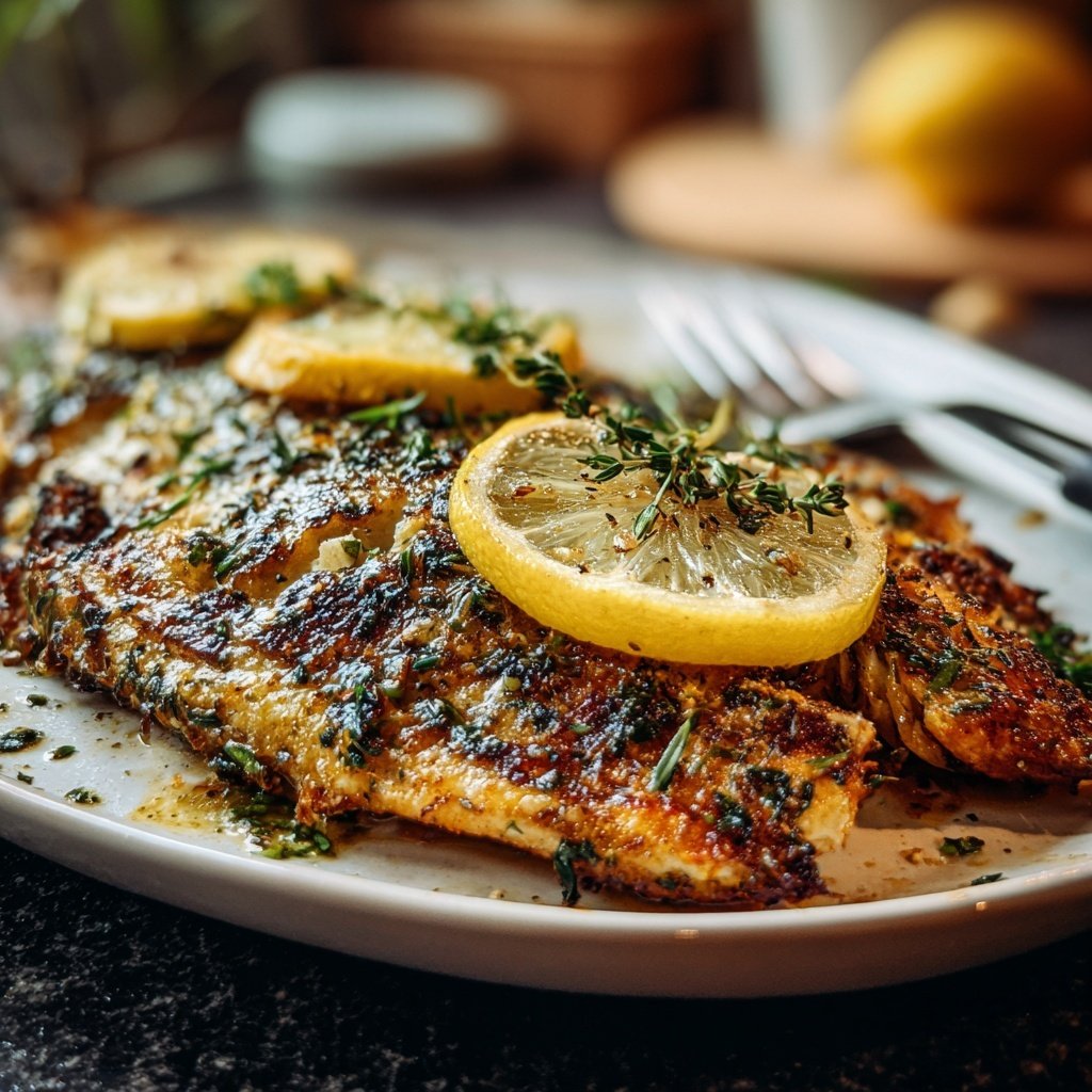 Gesund & Leicht Zitronen-Gegrillter Fisch