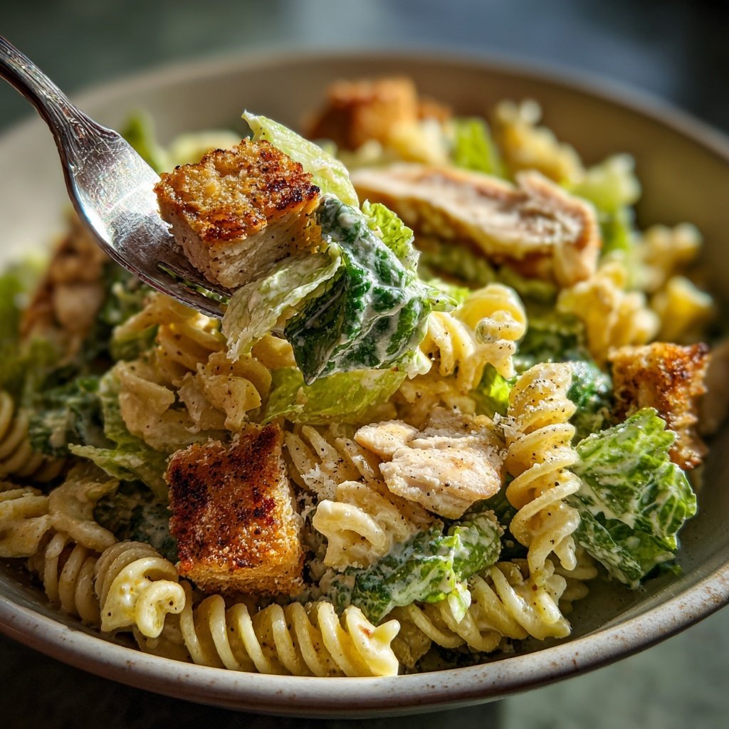 Chicken Caesar Pasta Salat
