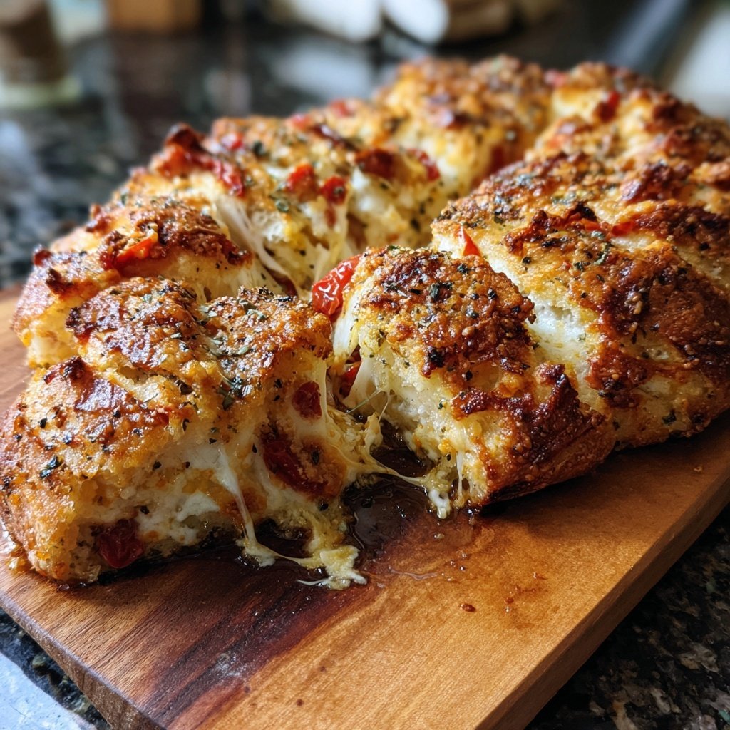 Zupfbrot Mit Tomaten Und Mozzarella