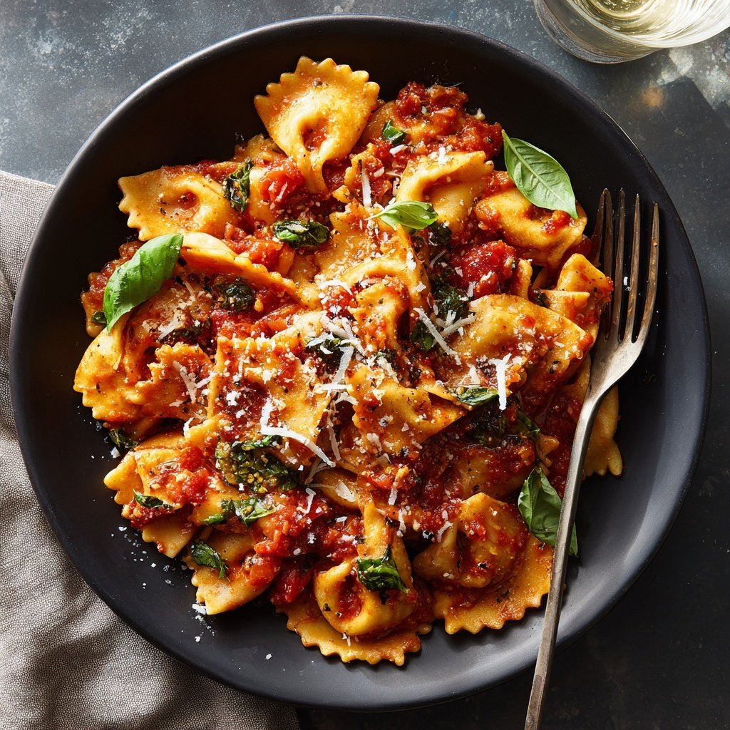 Abendessen mit Pasta