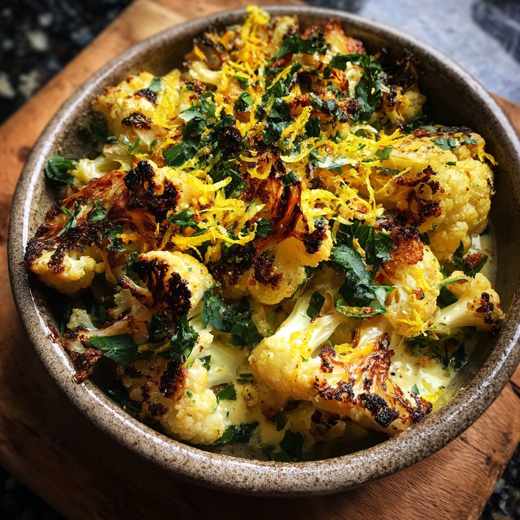 Blumenkohl mit Zitronensauce