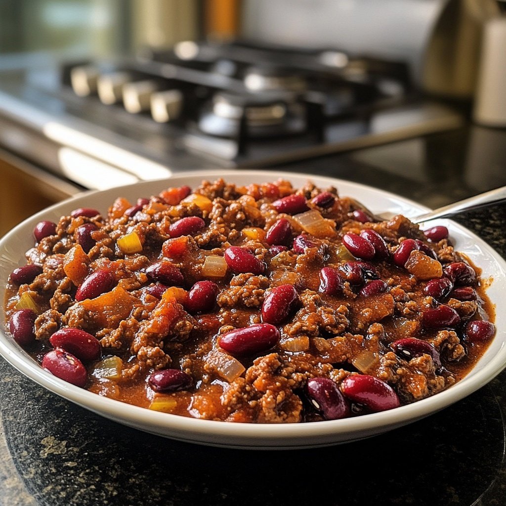 Hackfleisch Pfanne mit Kidneybohnen