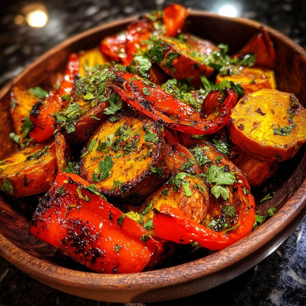 Ofen Süßkartoffeln Mit Paprika
